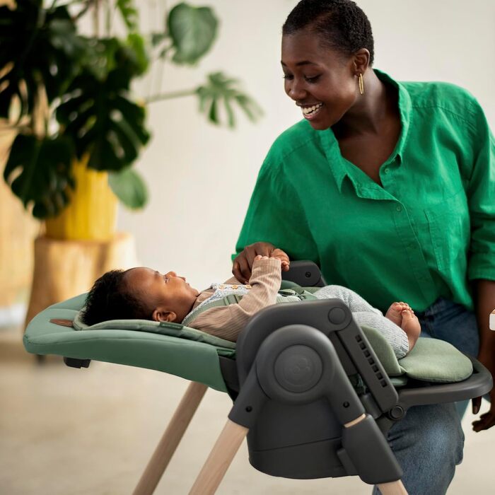 Дитячий стільчик для годування від 0 до 14 чорно-сірий Minla Maxi-Cosi