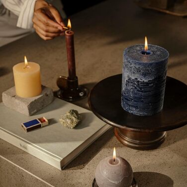 Свічка Spaas Rustic Pillar 80/110 мм 65 шт. - (Пісочна)