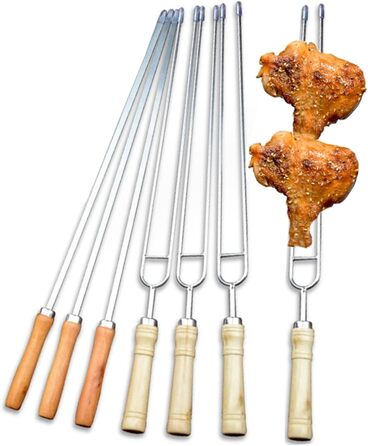 Набір шампурів для гриля 42 см, 6 предметів Sayago