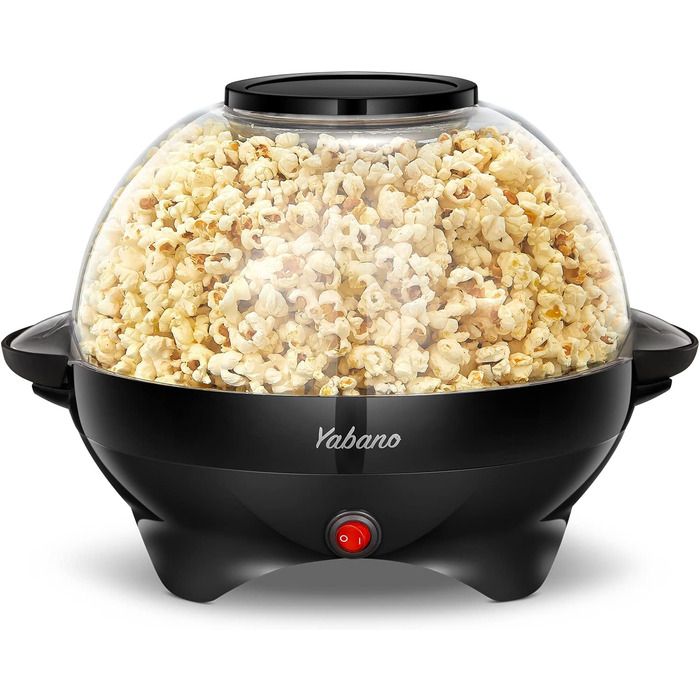 Машина для попкорна 5 л, 800 Вт черный Yabano