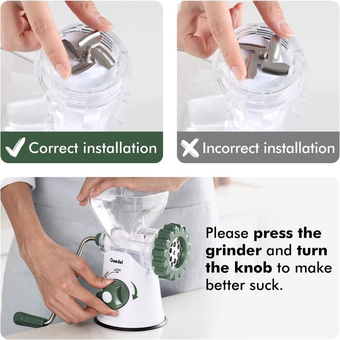 М'ясорубка з кондитерською насадкою Geedel