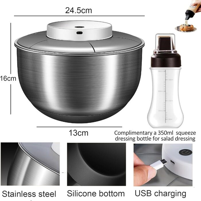 Спиннер для салата 4,8 л E-Greetshopping