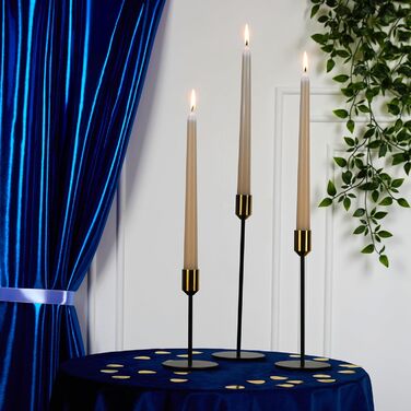 Набір з 15 конічних свічок 2,2 x 25 см, коричневий DECO EXPRESS