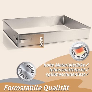 Форма для выпечки прямоугольная 34 х 52 х 5 см регулируемая 4smile