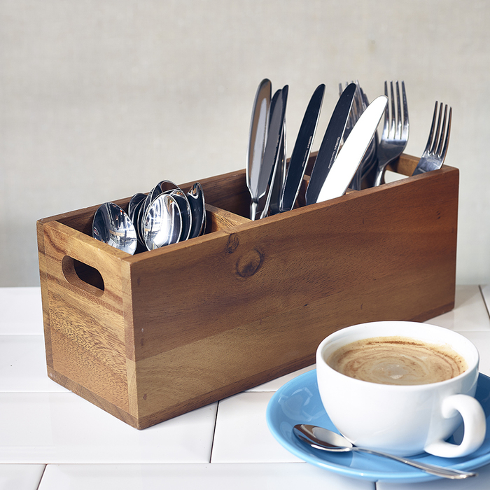 Ящик для столових приладів дерев'яний 30*11*h 11.5 см, Acacia Wood, Genware