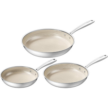 Набор сковород 24, 20, 28 см с сотовой структурой, 3 предмета Redchef