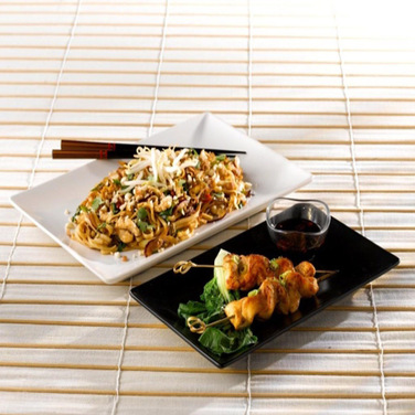 Тарілка прямокутна, біла, 30х20 см, Luna