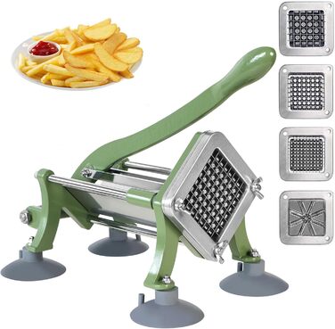 Апарат для нарізки картоплі фрі з 4 змінними лезами EasyVibe