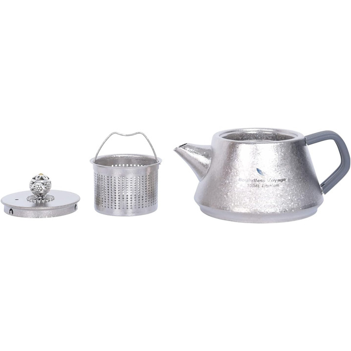 Титановий чайник із заварювальним пристроєм 300 мл iBasingo