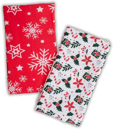 Набір з 2 різдвяних кухонних рушників 70 x 50 см Homy Textiles