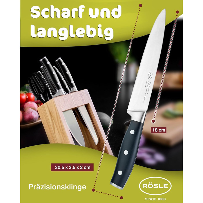 Ніж для м'яса 18 см Tradition Rosle