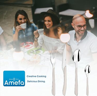 Набор столовых приборов, 24 предмета, набор столовых приборов на 6 человек, коричневые пластиковые ручки под дерево, можно мыть в посудомоечной машине, столовые приборы из нержавеющей стали, светлое дерево (белый)