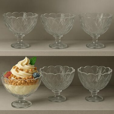 Набір креманок для мороженого 6 шт. 200 мл My-goodbuy24