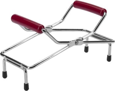 Набір Westmark, 2 шт. 1 відкривач гвинтової кришки 1 підйомник скла, високоякісний пластик/сталь, Vacumex, сріблястий/червоний, 105322E6 Установчий гвинтовий відкривач кришки підйомник скла