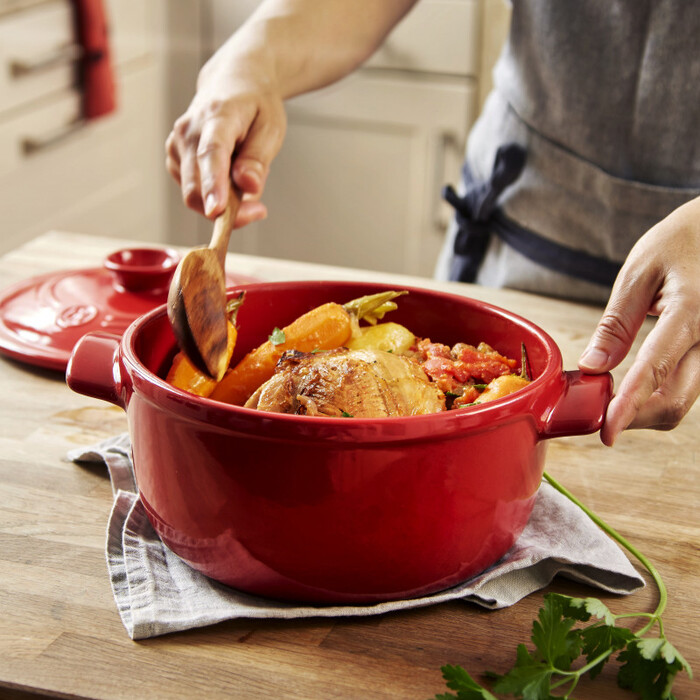 Жаровня кругла 5,3 л, бордова Emile Henry