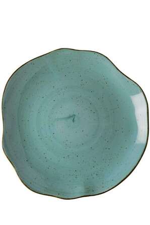 Тарілка мілка  Lubiana Stone age decor 25 см бірюзова 4636-6630L