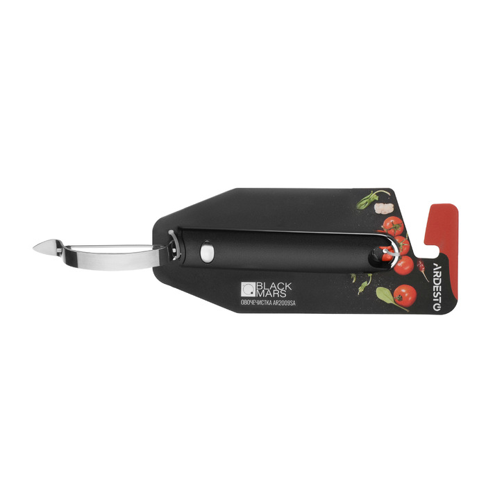 ARDESTO Овочечистка Black Mars, 20.5см, нержавіюча сталь, пластик, чорний
