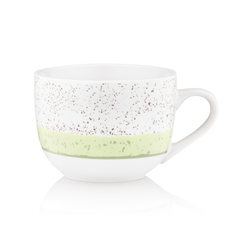 ARDESTO Чашка Siena, 500мл, порцеляна, біло-зелений