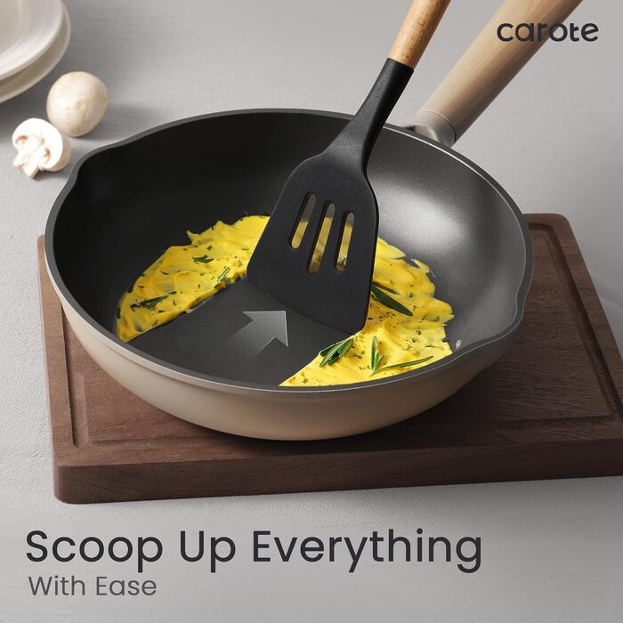 Набір кухонного приладдя з антипригарним покриттям, термостійкий до 230 C 10 предметів Carote