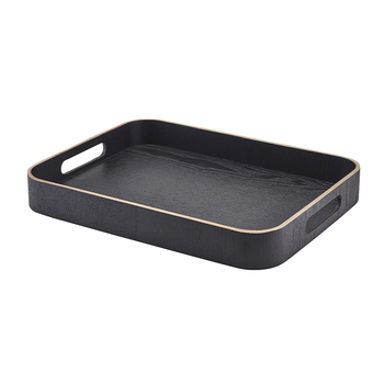 Поднос 35.5*28 см, черный шпон, GenWare