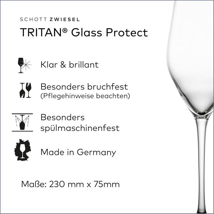Набір з 4 шт.), об&39ємні коктейльні келихи для креативних міксів напоїв, кришталеві келихи Tritan, які можна мити в посудомийній машині, зроблено в Німеччині (Арт. 123628) (Келіх для ігристого вина (4 шт.))