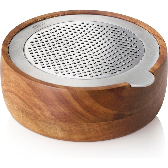 Терка дрібна з дерев'яним контейнером для збору, кругла AdHoc