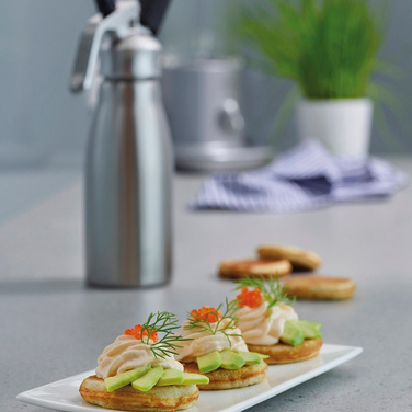 68501 Сифон для вершків алюмінієвий 1 л