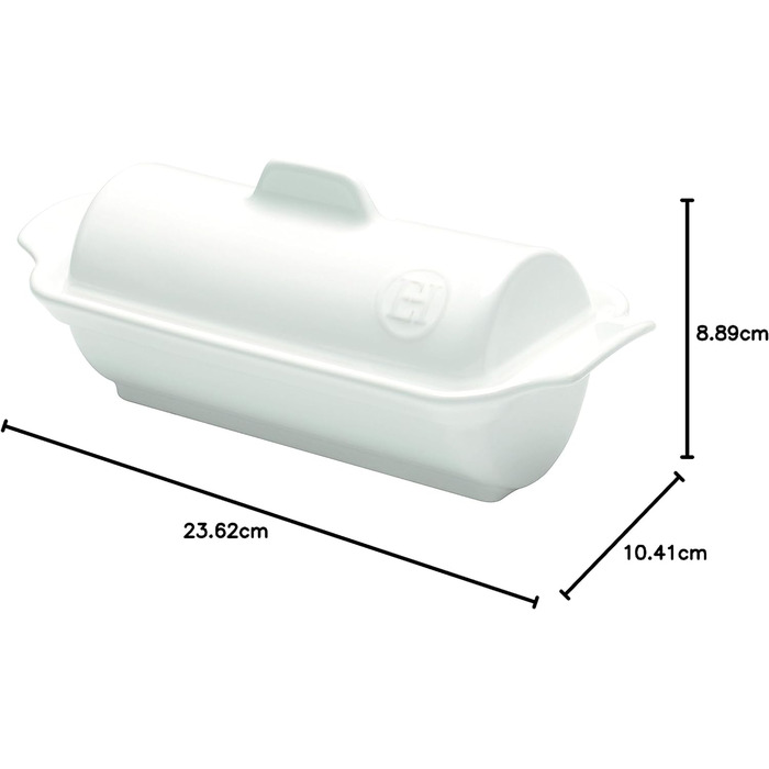 Террин фуа-гра 245x105мм Emile Henry 5865-34 Grand Cru (Белый)