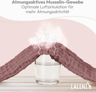 Серветки для відрижки в наборі з 10 шт. з чистої бавовни - Нетоксичні муслінові серветки 70x70 - Абсорбуючі муслінові серветки - Муслінова серветка як мусліновий підгузок, що можна прати - Бежевий (Ностальгія Троянда, 10 шт. )