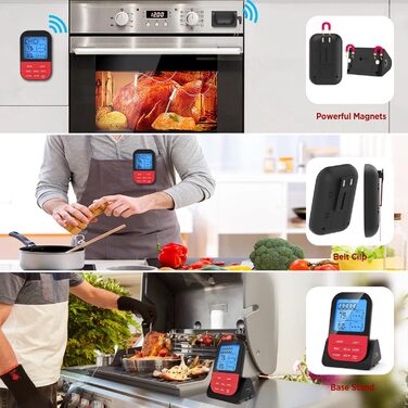 Цифровий магнітний з таймером РК-дисплей 2 зонда MixcMax