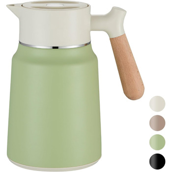 Термос-кавник 1,5 л нержавіюча сталь, зелений VETIN