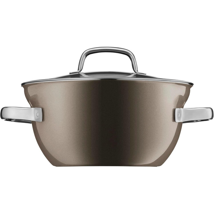 Каструля 20 см зі скляною кришкою, сіра Fusiontec Mineral WMF