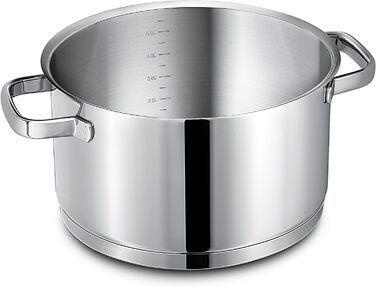 Маленька каструля Linnuo для індукції 16 см зі скляною кришкою, маленька каструля об&39ємом 1,5 л з нержавіючої сталі 18/10, ручка не нагрівається, коване дно для всіх плит, міні-каструля, каструля для молока для індукції, каструля (24 см 6,0 л)