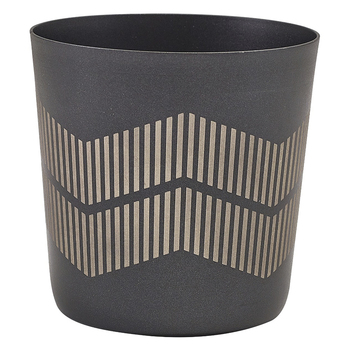 Склянка металева 420 мл, Metallic Black Lined, GenWare