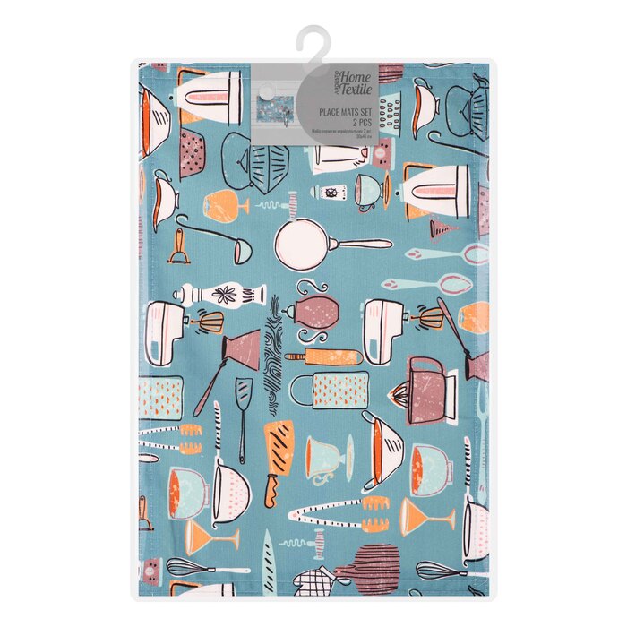 Набор сервировочных салфеток Ardesto Cookery, 30х45см, 2 шт, 90% полиэстер, 10% хлопок