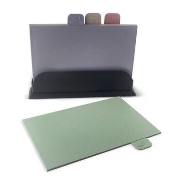 Набір з 4-х обробних дошок Fissman 28x22 см пластик (8050)