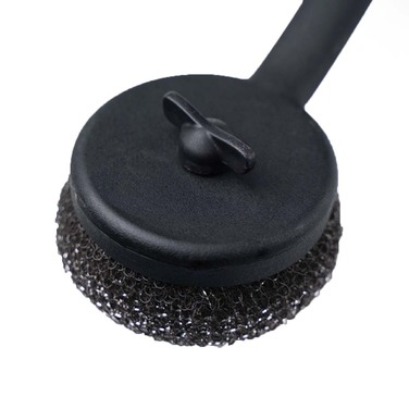 Кругла щітка із металевою губкою для гриля Santos