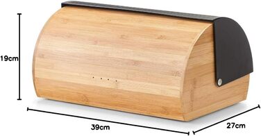 Хлібниця 39 x 27 x 19 см чорна Zeller