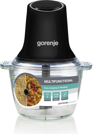 Gorenje Измельчитель, 500Вт, чаша-1000мл, стекло, черный