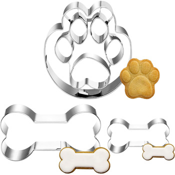 Різдвяні формочки для печива, набір формочок для печива гном Санта Клаус, формочка для печива з нержавіючої сталі у формі лося, формочка для печива з 4 головами лося, подарункові формочки для печива для випікання помадних тортів (барвиста тема A3)