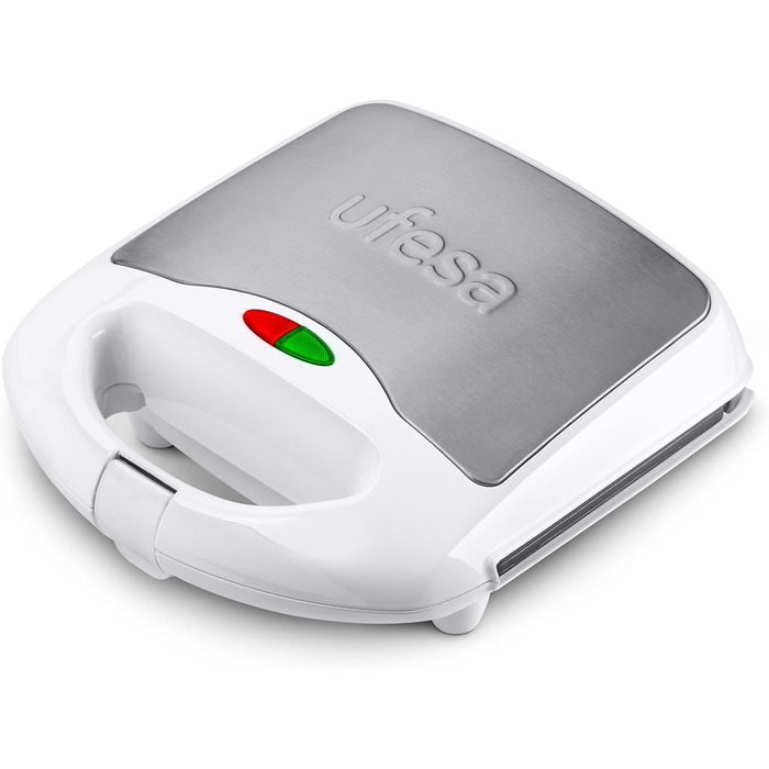 Контактний гриль Ufesa та тостер для сендвічів XXL підходять для всіх розмірів тостів, гриль для стейків і паніні, бутербродниця з антипригарним покриттям, електричний гриль, який легко чистити, ізольовані ручки, 1000 Вт, PR1000 (бутербродниця 750 Вт)