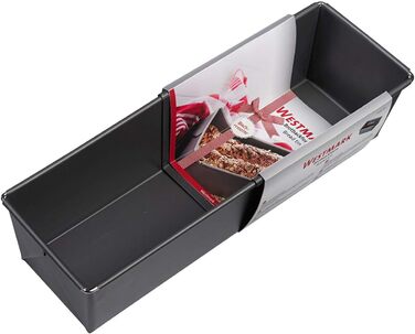 Форма для випічки хліба Westmark - високоякісна емальована форма для випікання хліба, як з пекарні - 32 см - для рівномірного підрум'янювання - 100 стійка до подряпин (чорна) (хліб розтягується)