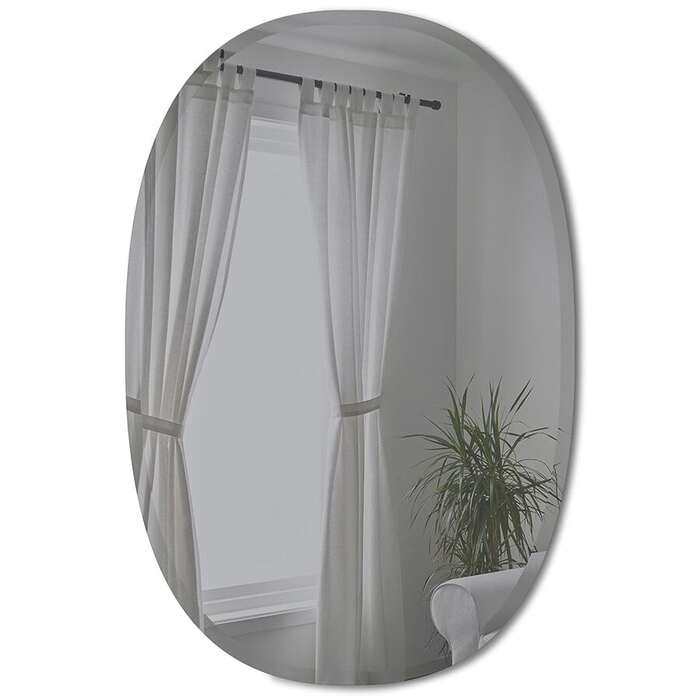 Дзеркало овальне 61 х 91 см димчасте Hub Umbra