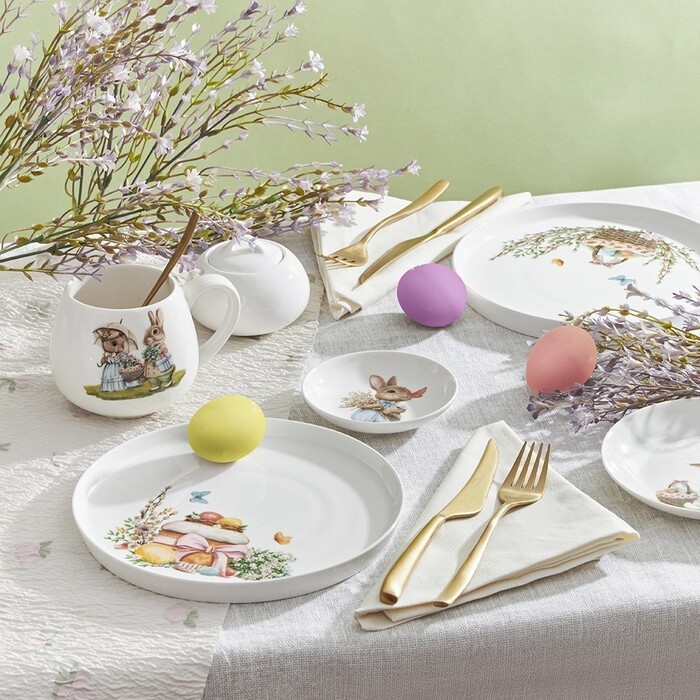 Тарілка Fissman 21 см EASTER порцеляна (13689)