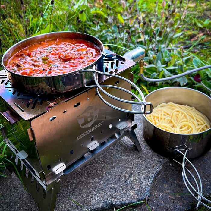 Набор посуды из нержавеющей стали из 4 предметов (900 мл 600 мл) Bestargot