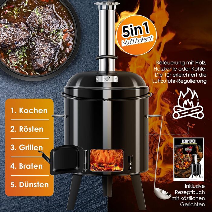 Печь для тушения с функцией гриля KESSER