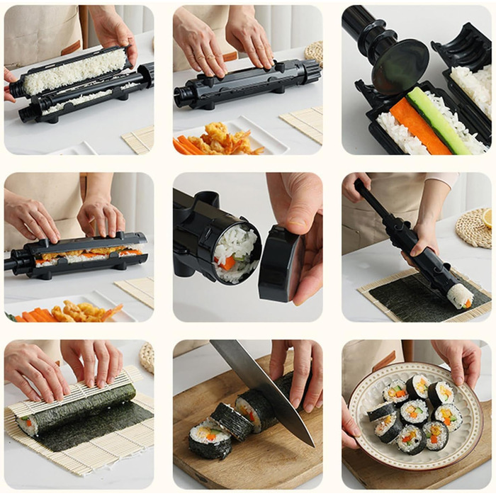 Набор портативный для приготовления суши черный YSOOUA