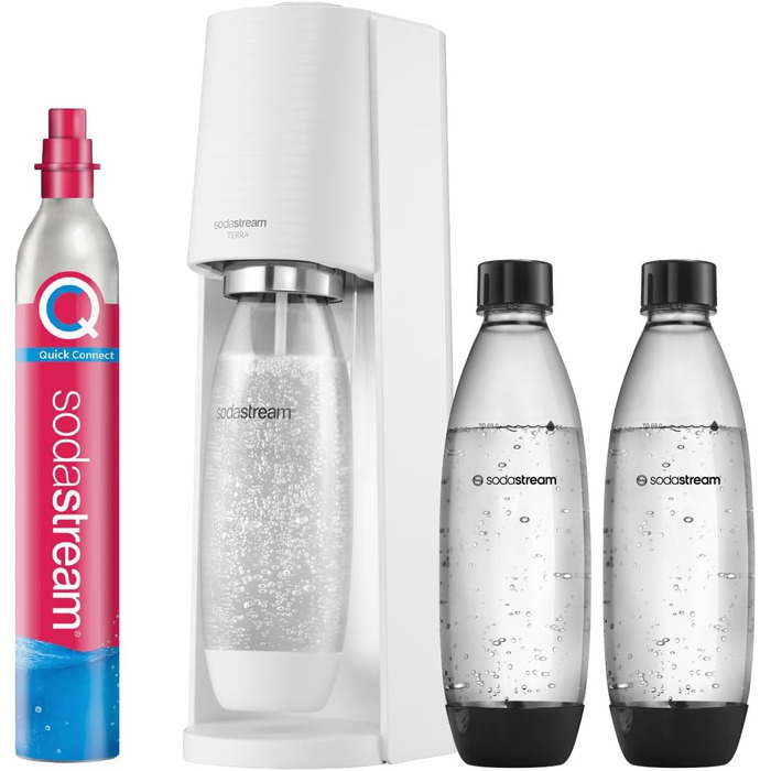 Набір для газування води, 5 предметів, 3 л білий Terra SodaStream