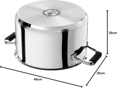 Набор посуды 9 предметов, подходит для индукции, нержавеющая сталь Zwilling