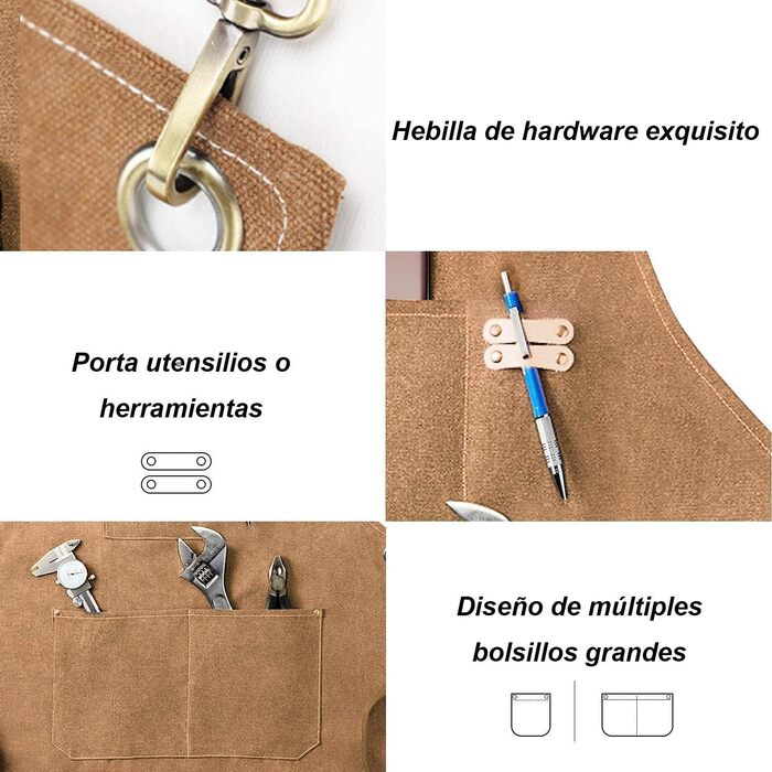 Фартух з полотна 55,9 х 76,2 см коричневий RAPRON